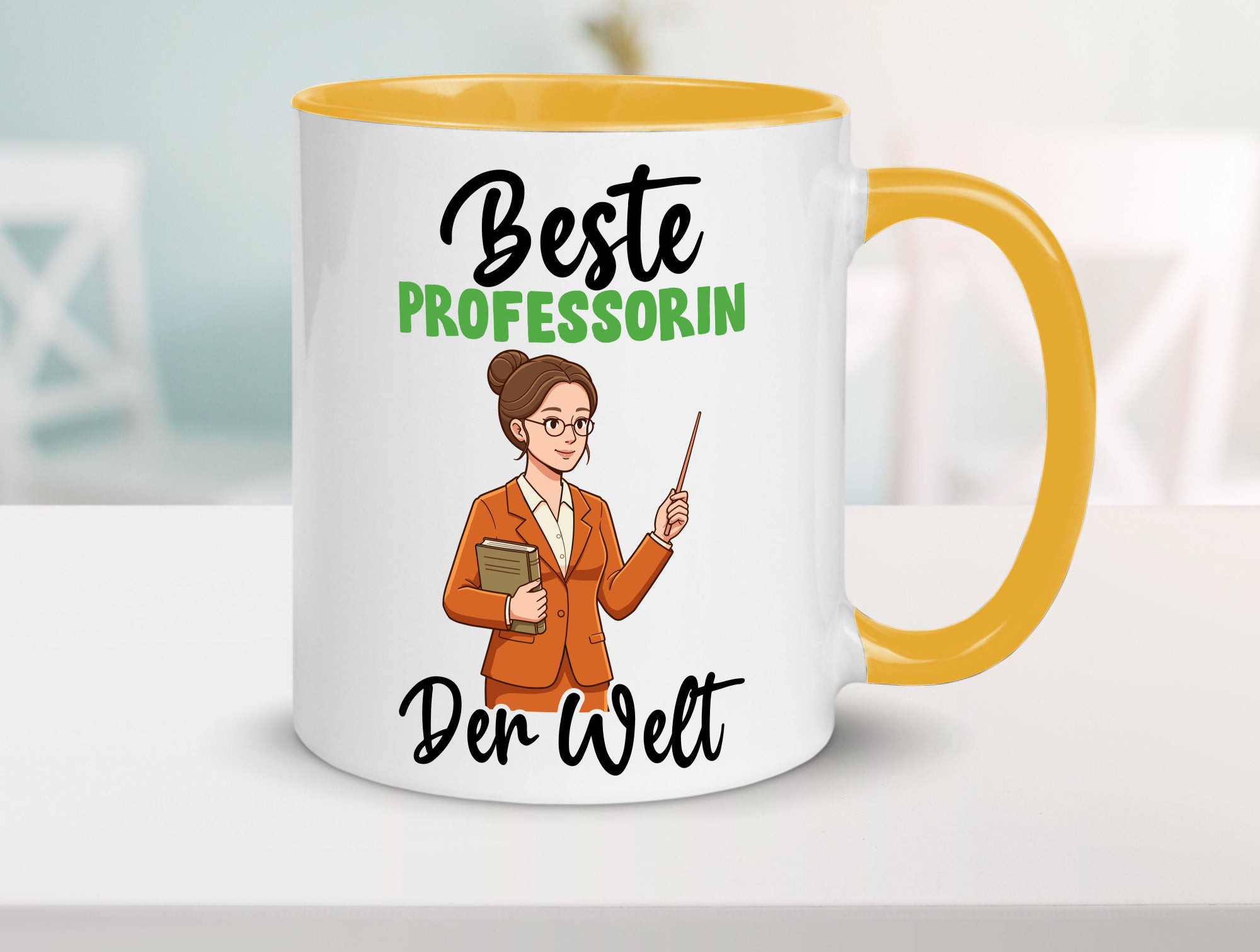 Beste Professorin | Uni Universität v2 Humor Geschenkidee Tasse