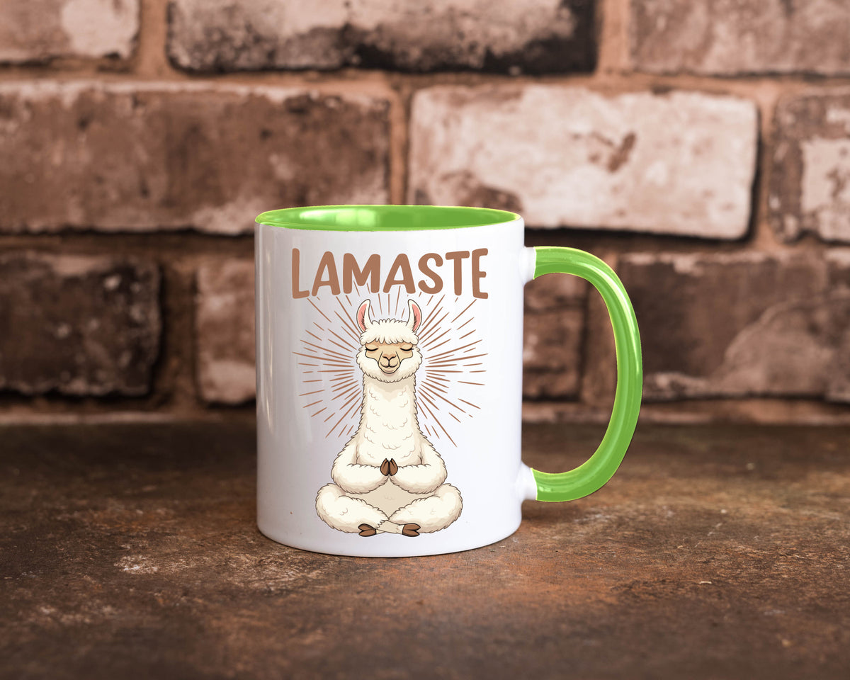 Lamaste | Lama Namaste lustiger Spruch Geschenk Humor Geschenkidee Tasse