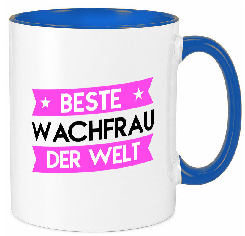 Beste Wachfrau | Wachpersonal Nachtwächter Humor Geschenkidee Tasse