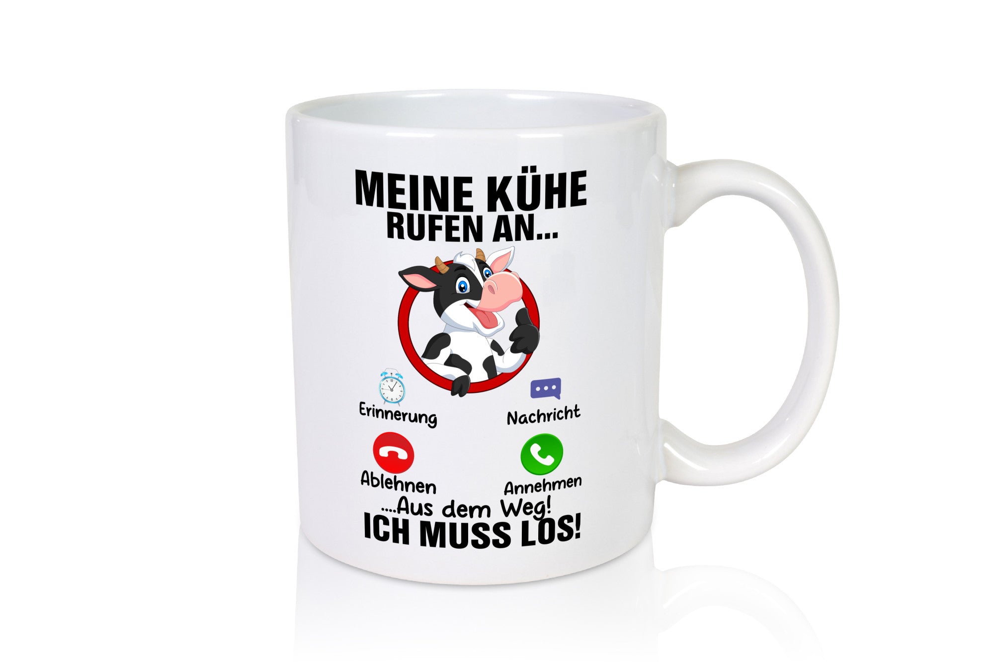 Meine Kühe rufen an | Landwirt Kuh Bauernhof Geschenk Humor Geschenkidee