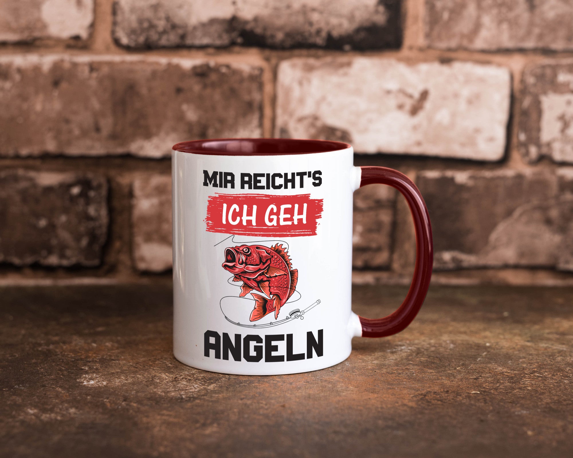 Ich geh angeln | Angler Tasse Fisch Fischer Humor lustig Geschenkidee Geschenk