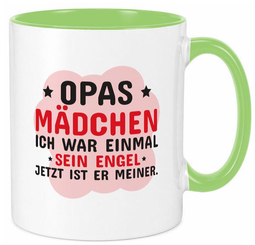 Opas Mädchen | Trauer Tasse Abschied Enkelin lustig Familie Geschenkidee