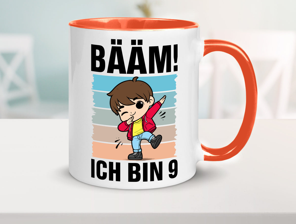 9. Geburtstag | Ich bin 9 Jahre Bäääm Dabbing Kind lustig Geschenkidee Geschenk Tasse