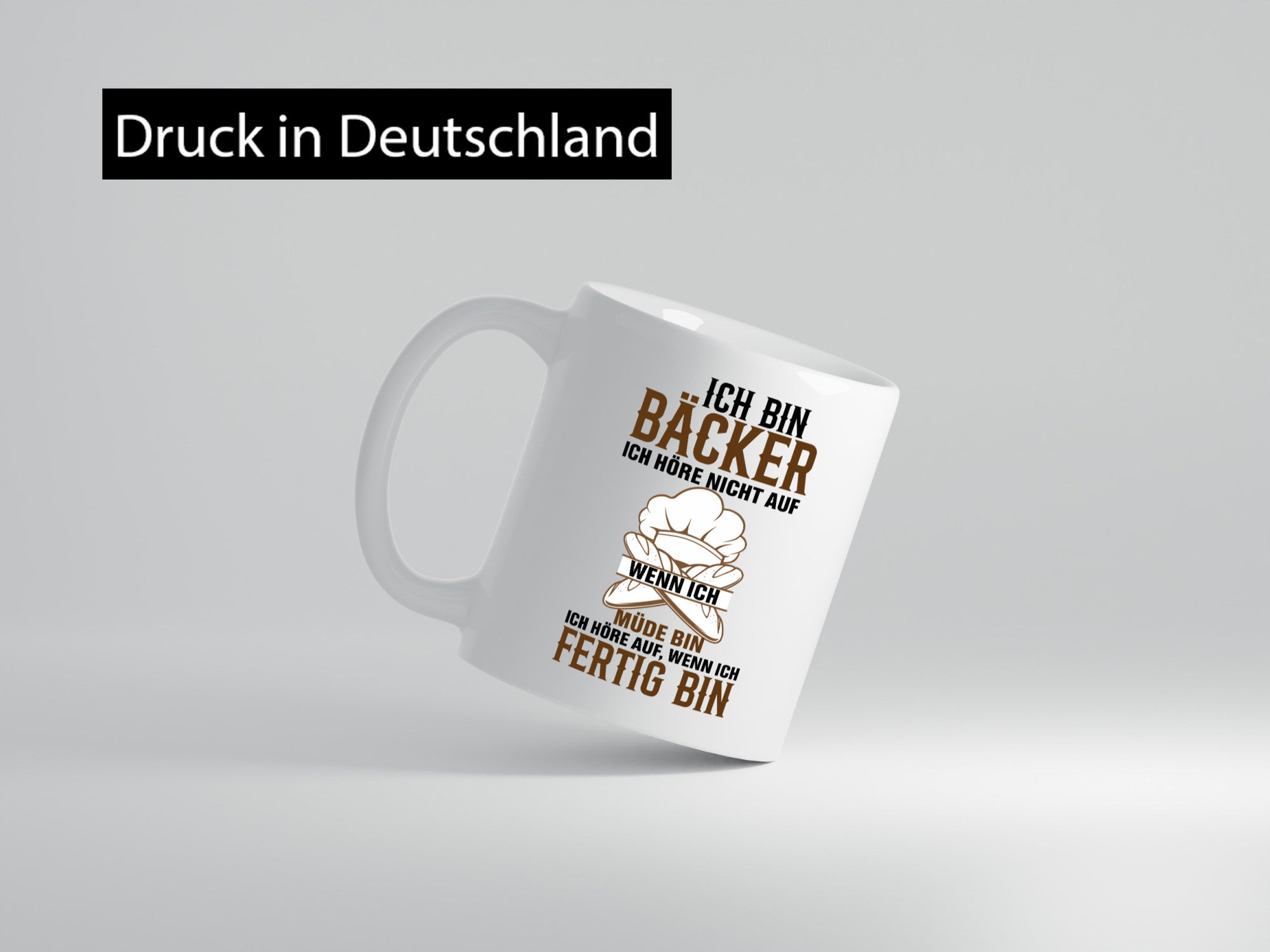 Bäcker hören nicht auf zu Backen Geschenkidee Humor Tasse