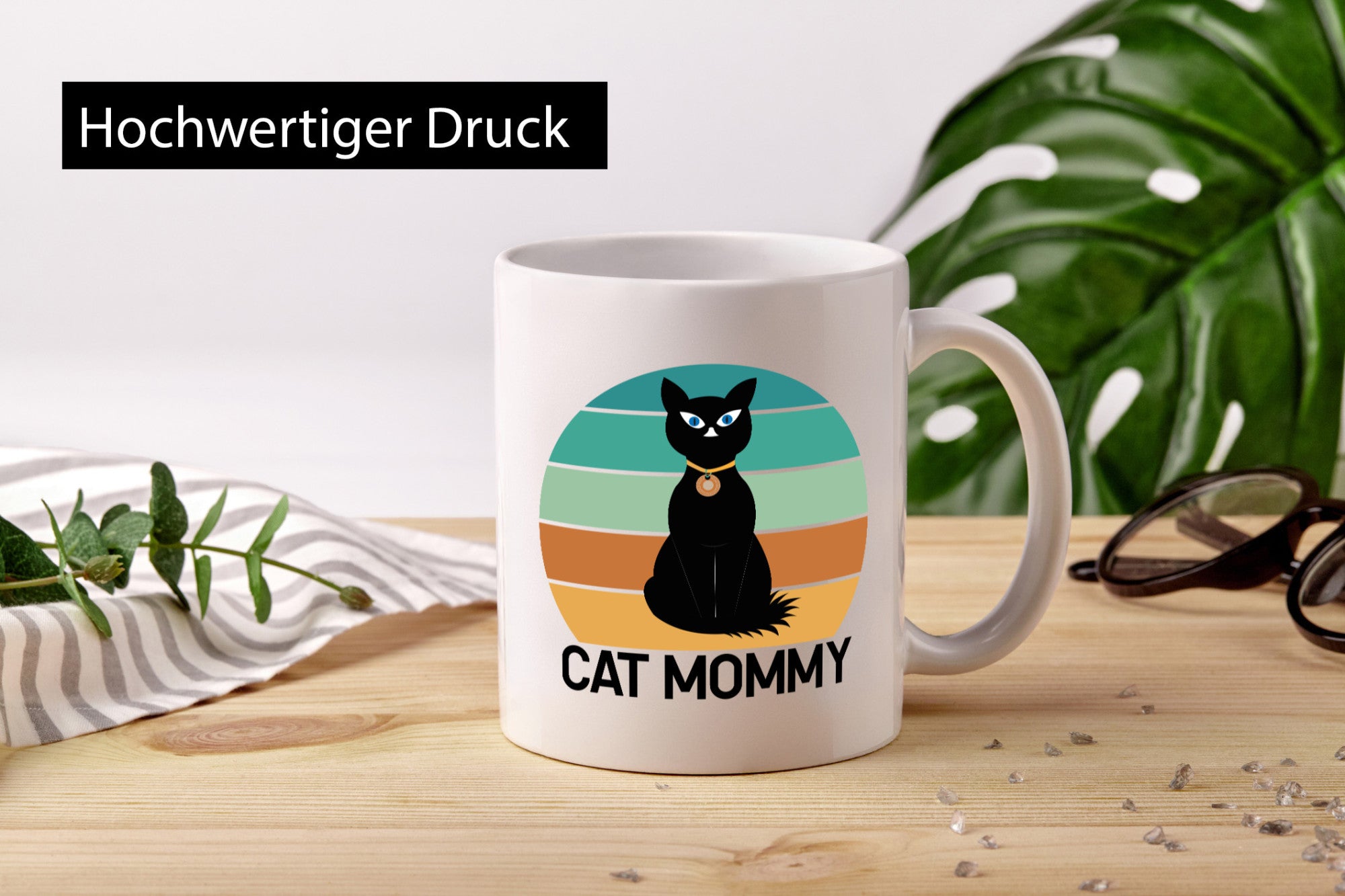 Cat Mommy | Katzenmama niedliche Katze Tierliebhaber Humor Familie Geschenkidee