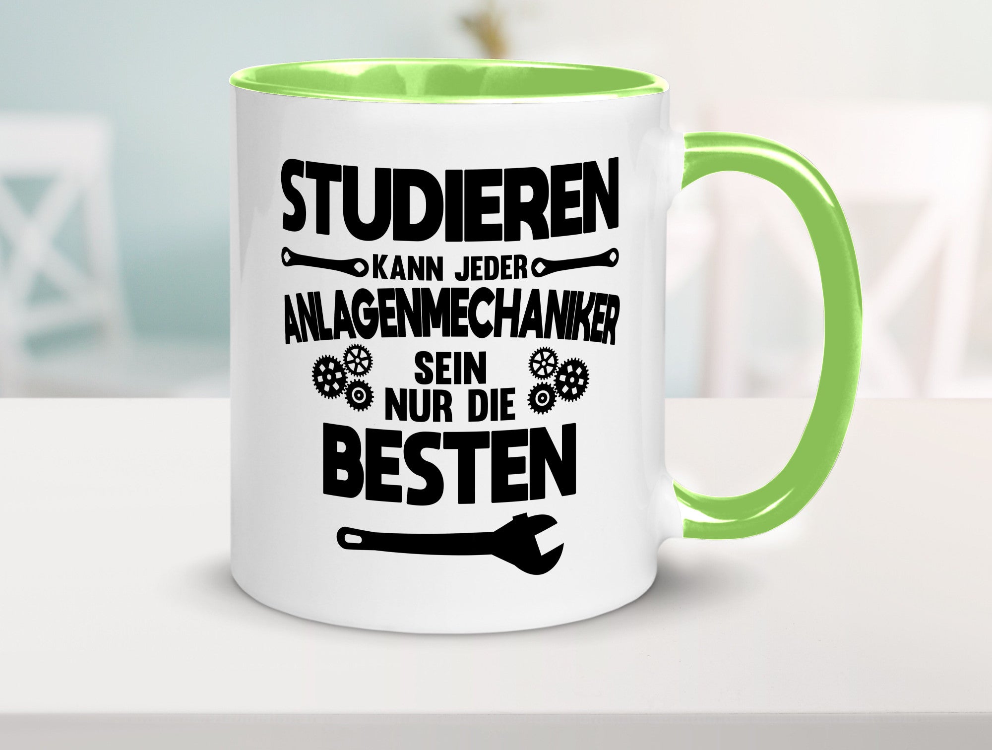 Nur die besten werden Anlagenmechaniker Humor Geschenkidee Tasse