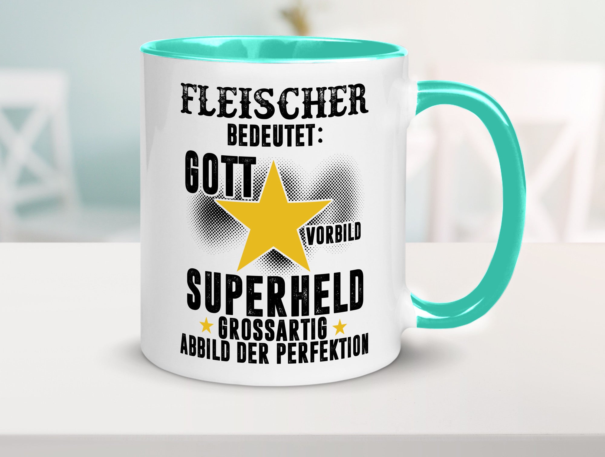 Bedeutung von Fleischer | Schlachterei lustig Humor Geschenkidee Geschenk Tasse