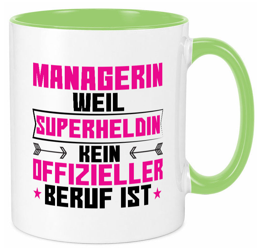 Superheldin Managerin | Management Humor Geschenkidee Tasse