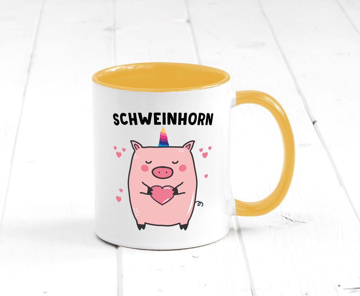Schweinhorn lustig Humor Geschenkidee Geschenk Tasse