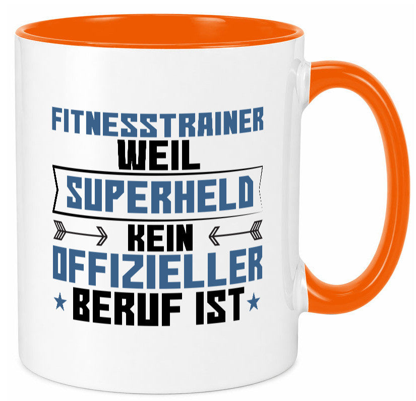 Superheld Fitnesstrainer | Personal Trainer Sport Geschenkidee Humor Tasse