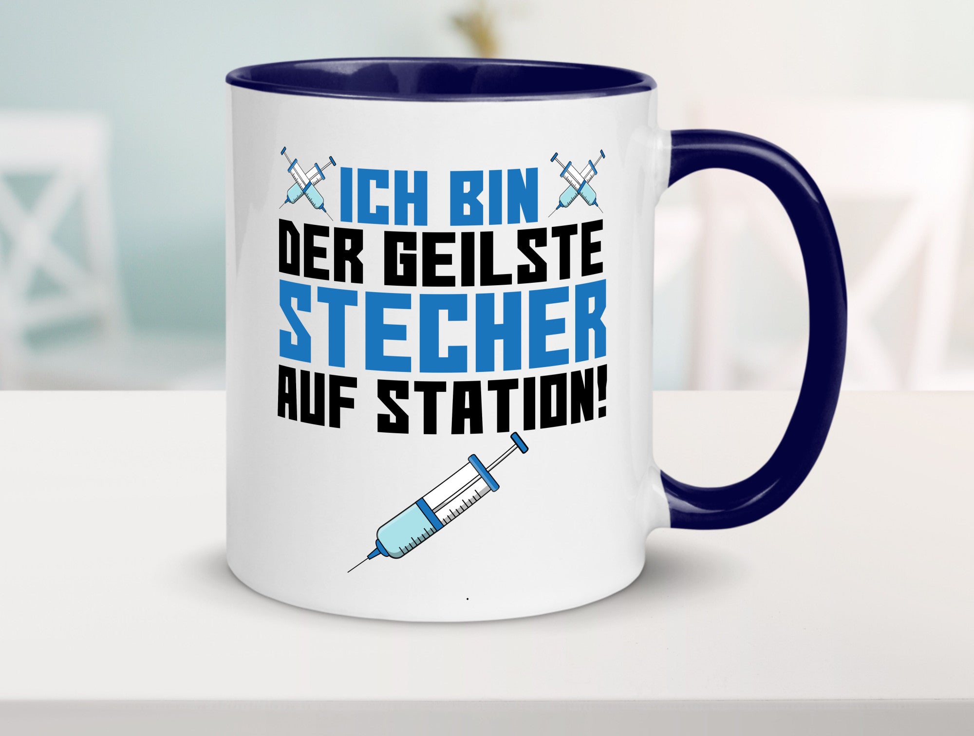 Ich bin der geilste Stecher | Pfleger Arzt Spritze lustig Humor Geschenkidee