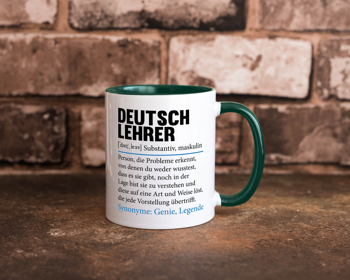 Deutschlehrer Spruch | Lehrer Schule Humor lustig Geschenkidee Geschenk Tasse