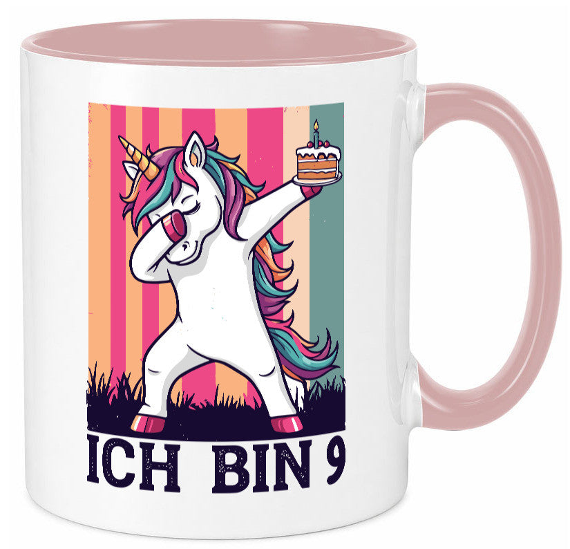 9 Geburtstag | Einhorn Damping Mädchen Humor Geschenkidee Tasse