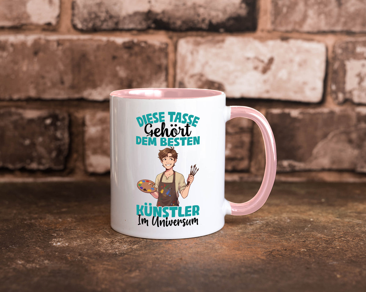 Im Universum: Künstler | Kunst Geschenkidee Humor Tasse