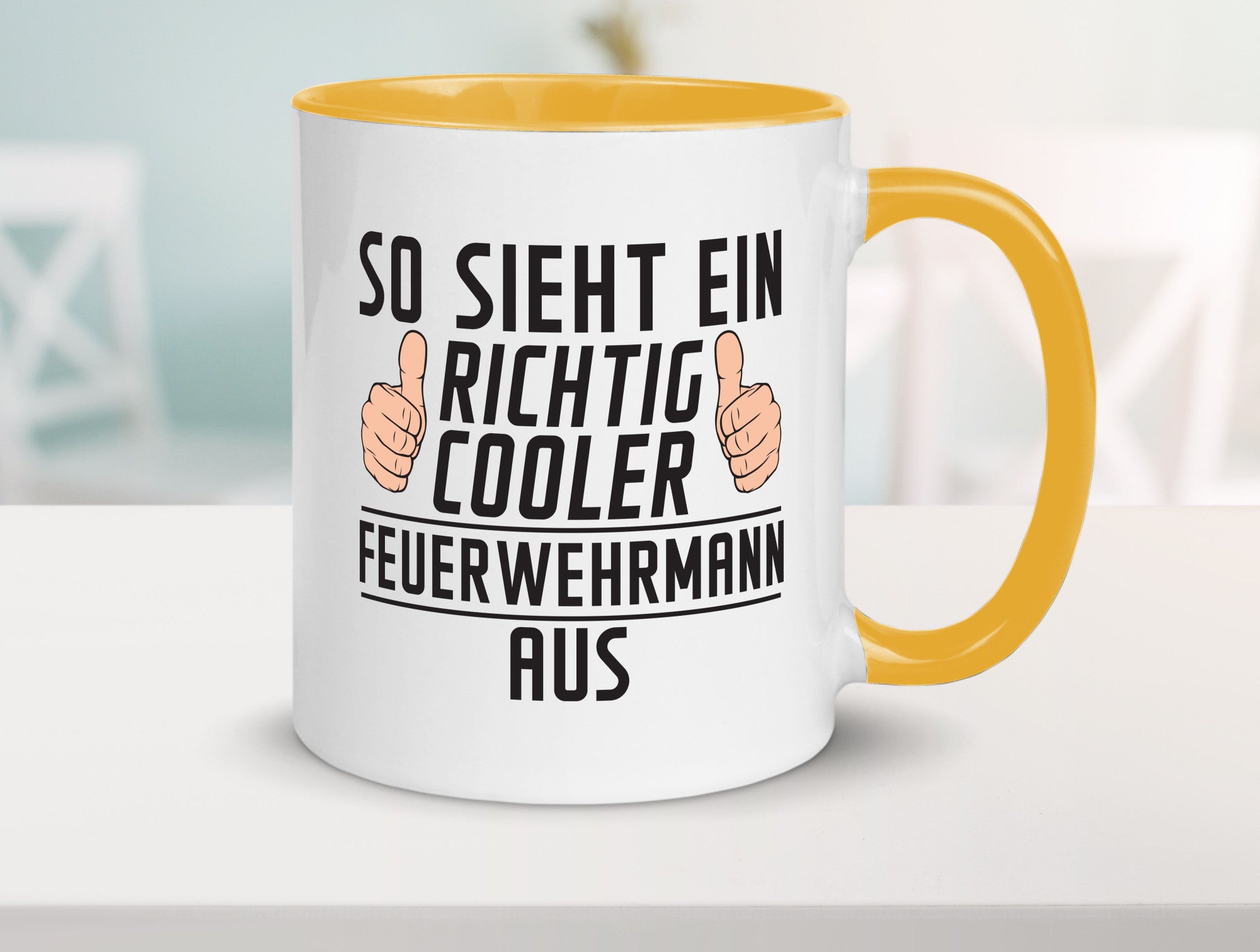 Richtig Cooler Feuerwehrmann | Feuerwehr Geschenkidee Humor Tasse