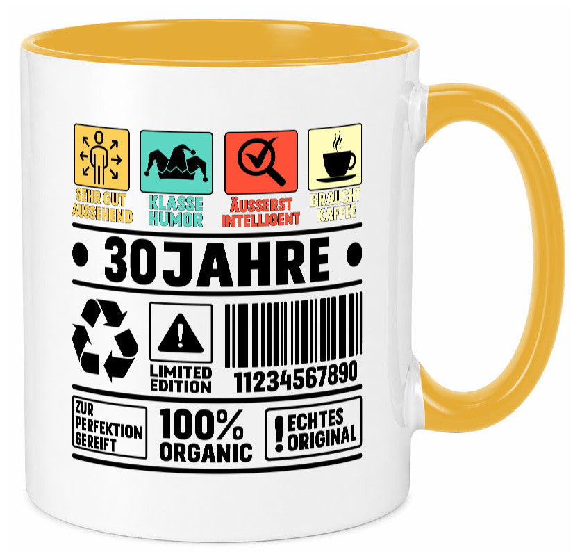30. Geburtstag | 30 Jahre Humor Limited Edition Geschenk Geschenkidee lustiger