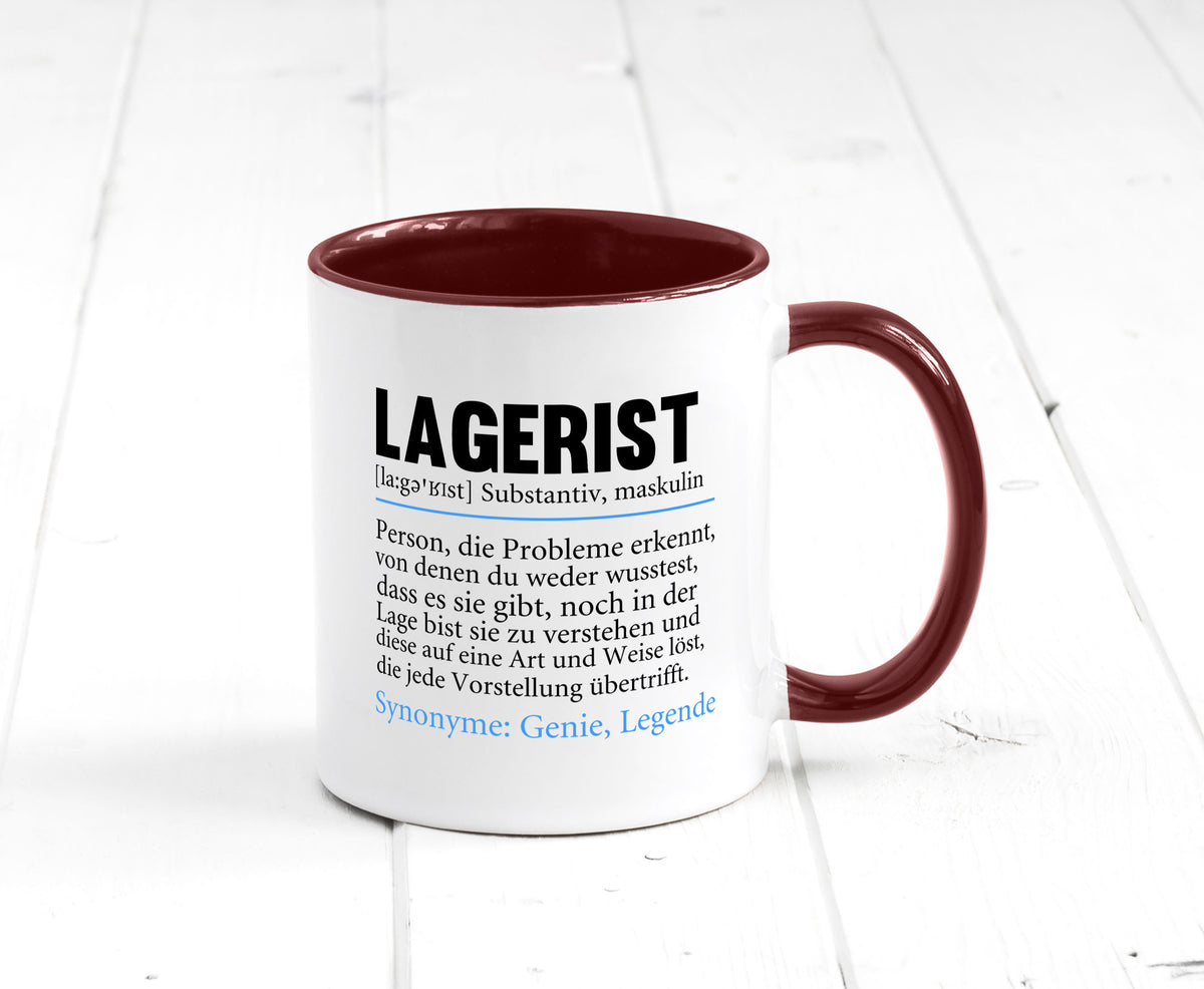 Lagerist | Spruch Beruf Lageristen Lager Arbeiter lustiger Geschenk Arbeit Tasse