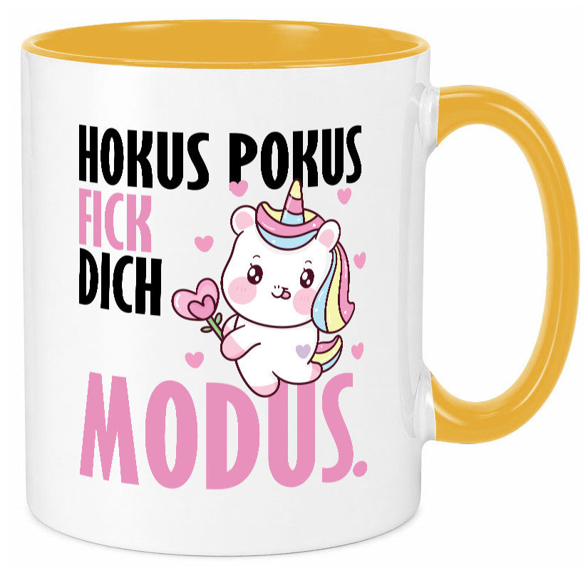 Hokus Pokus lustiger Spruch Geschenk Humor Geschenkidee Tasse