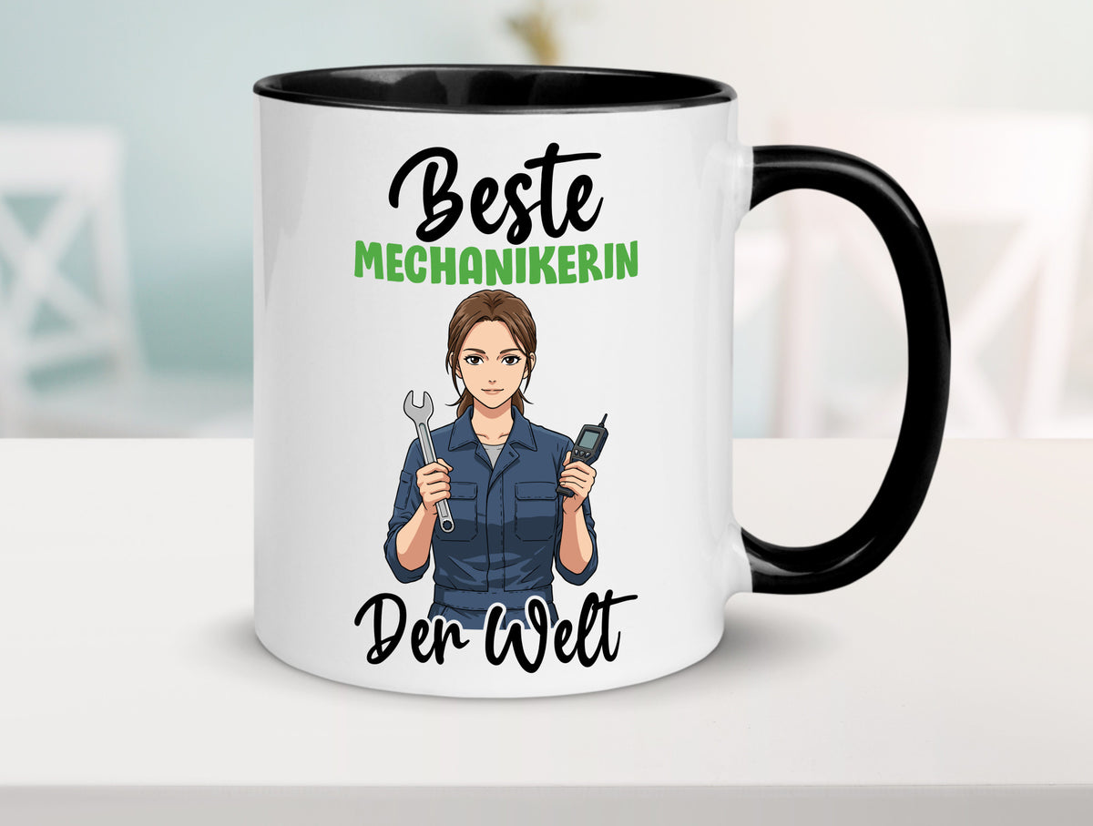 Beste Mechanikerin | KFZ v2 Humor Geschenkidee Tasse