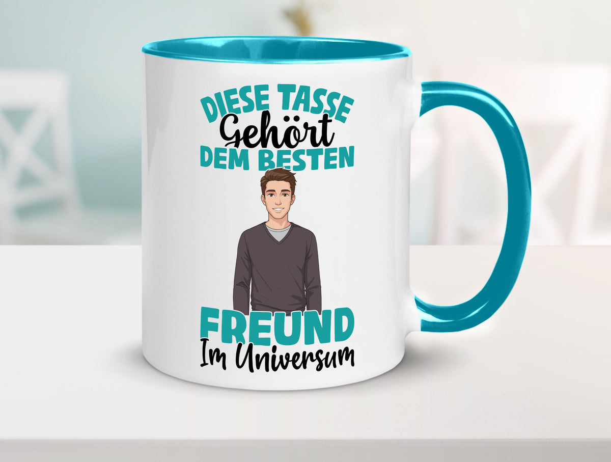 Im Universum: Freund | Beziehung Partner Liebe Geschenk Humor Geschenkidee Tasse