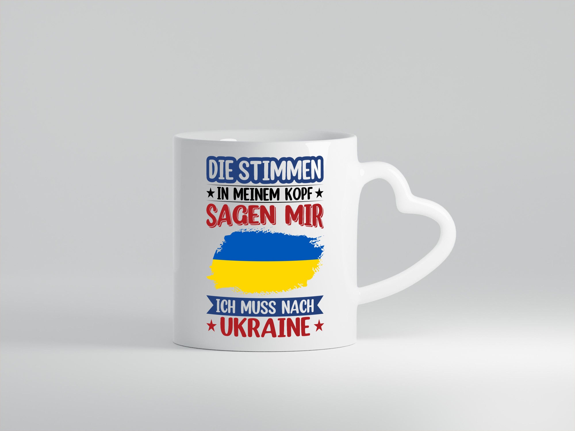 Ukraine | Urlaub Stimmen in meinem Kopf Traumland v2 Geschenkidee Humor Tasse