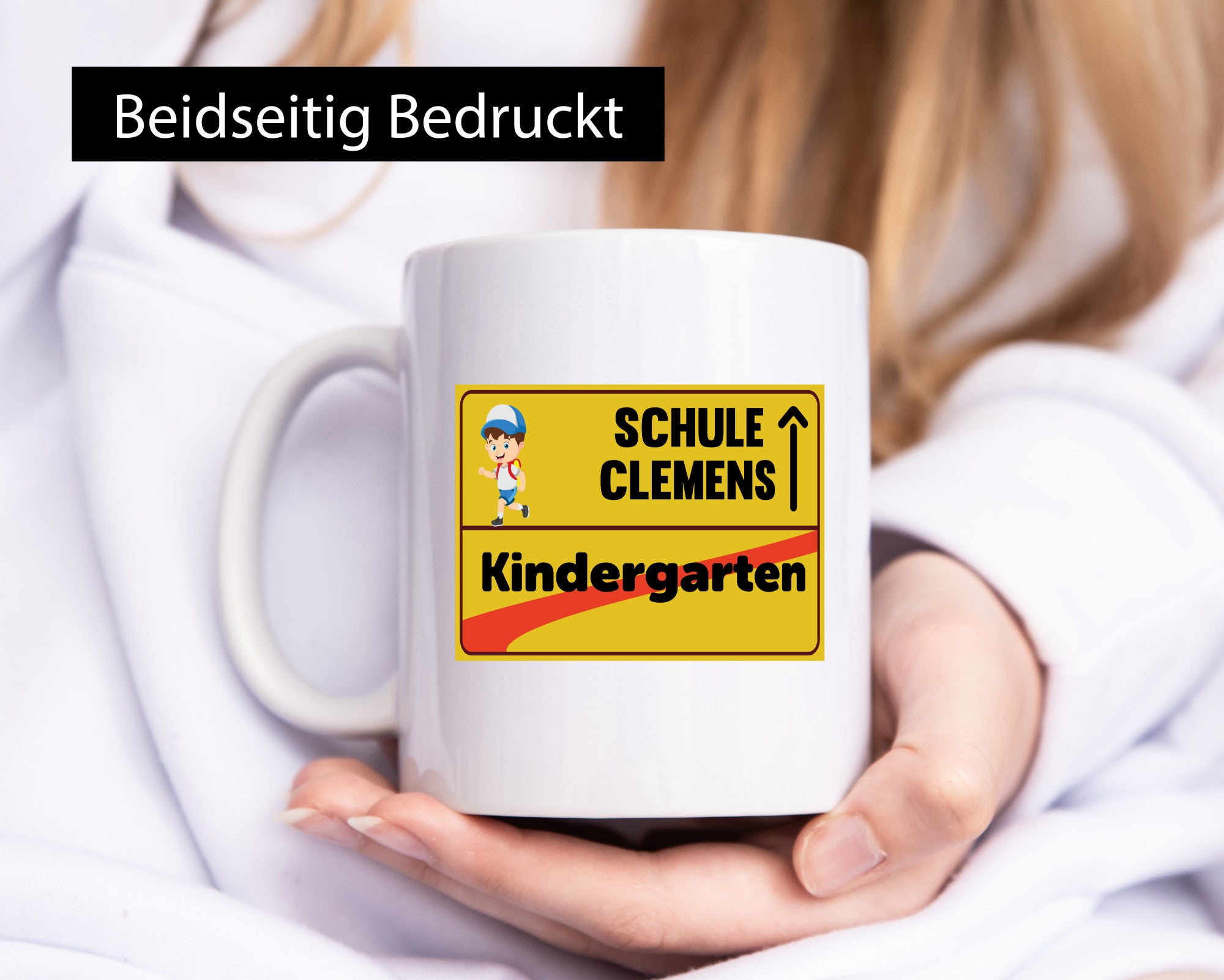 Bye Kindergarten | Schule Clemens Geschenkidee Humor Tasse