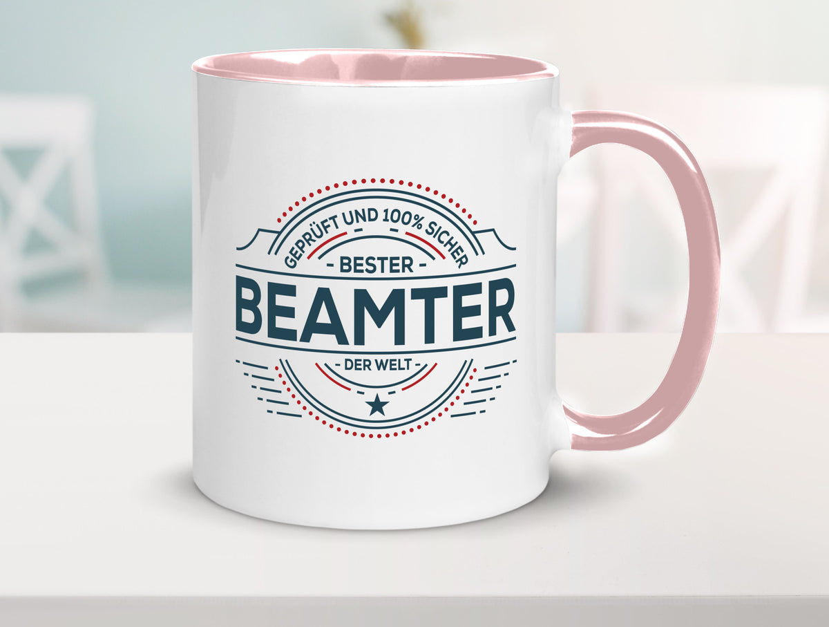 Geprüft und sicher: Beamter | Verbeamtung Dienst Humor Geschenkidee Tasse
