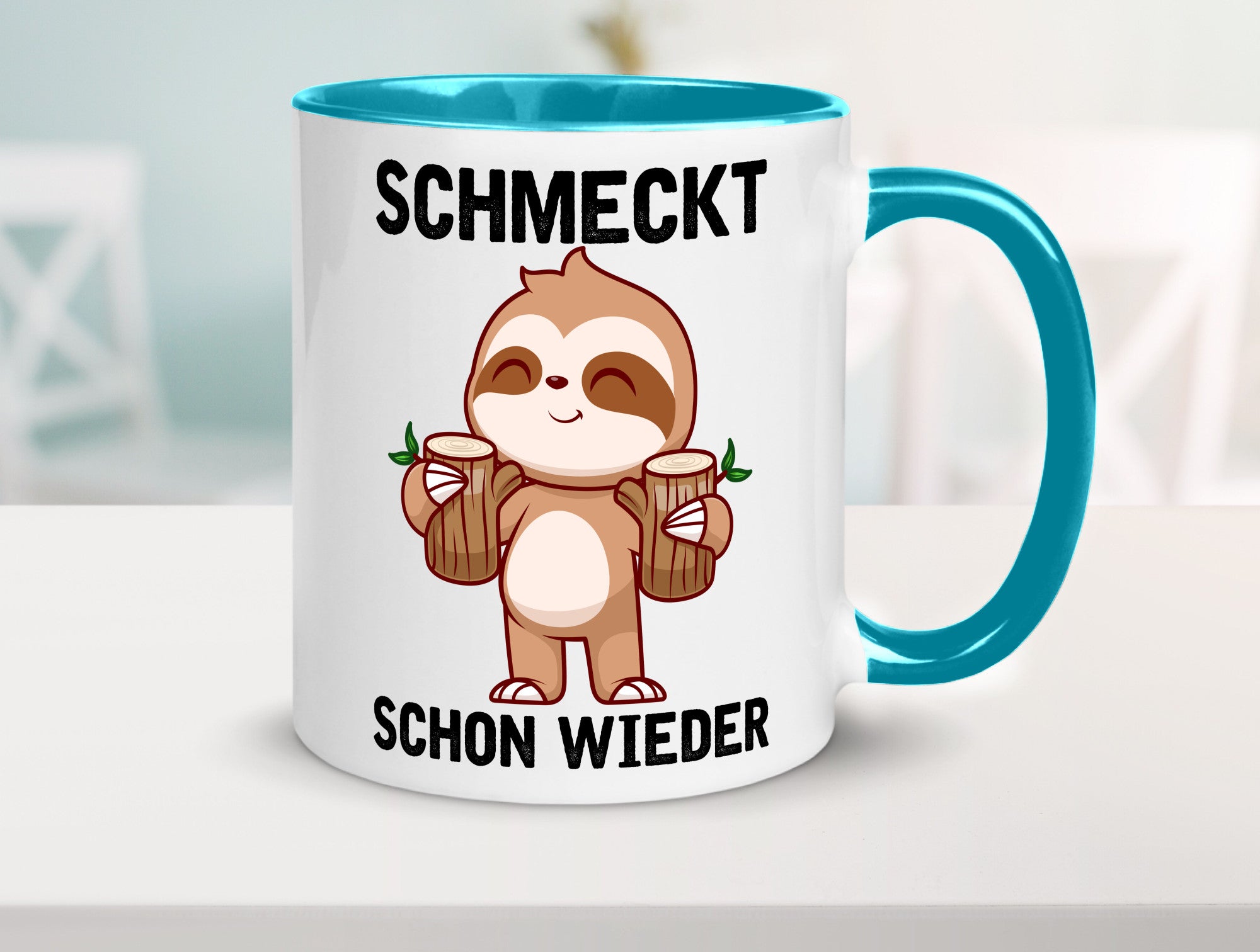 Schmeckt schon wieder | Frankfurt Hessen v2 Geschenkidee Humor Tasse