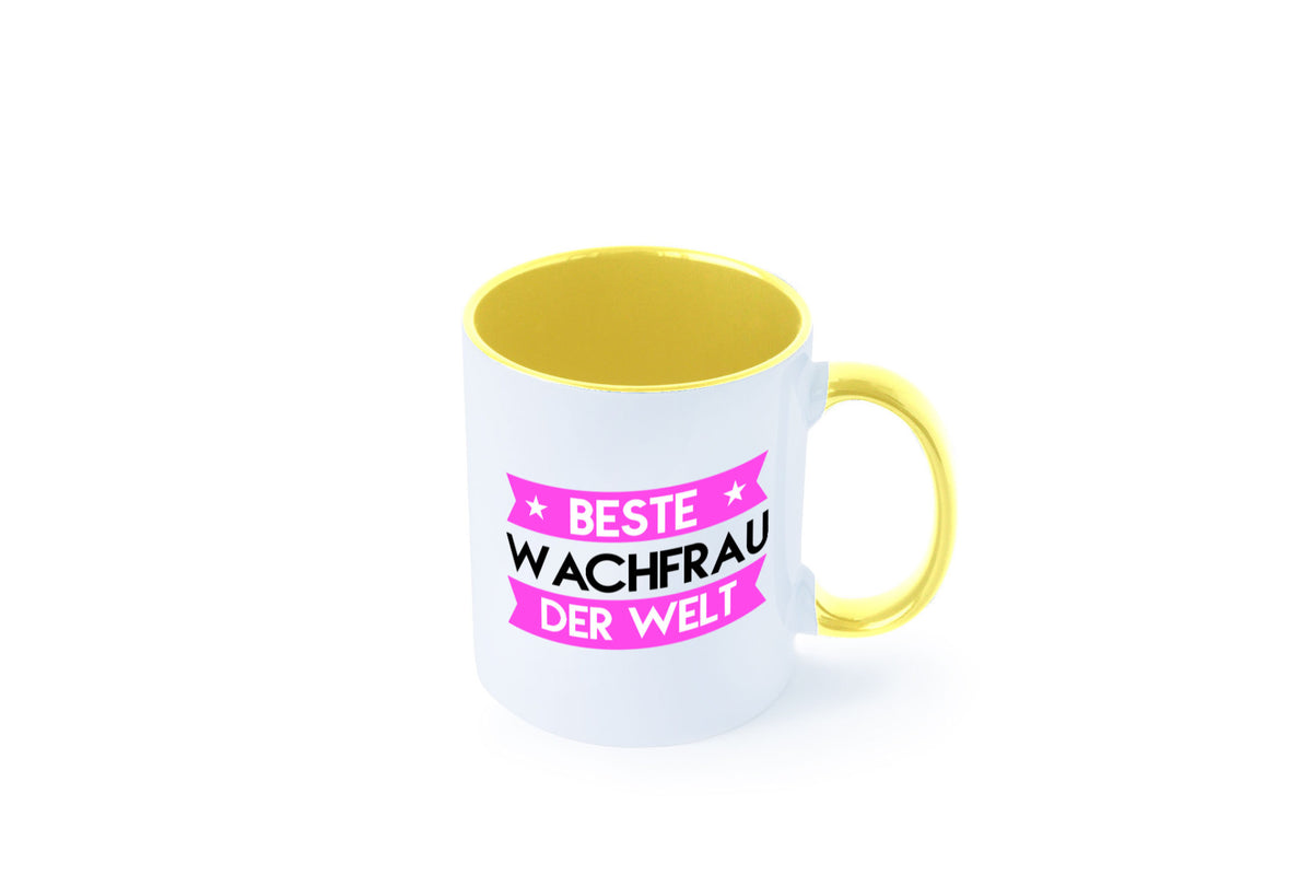 Beste Wachfrau | Wachpersonal Nachtwächter Humor Geschenkidee Tasse