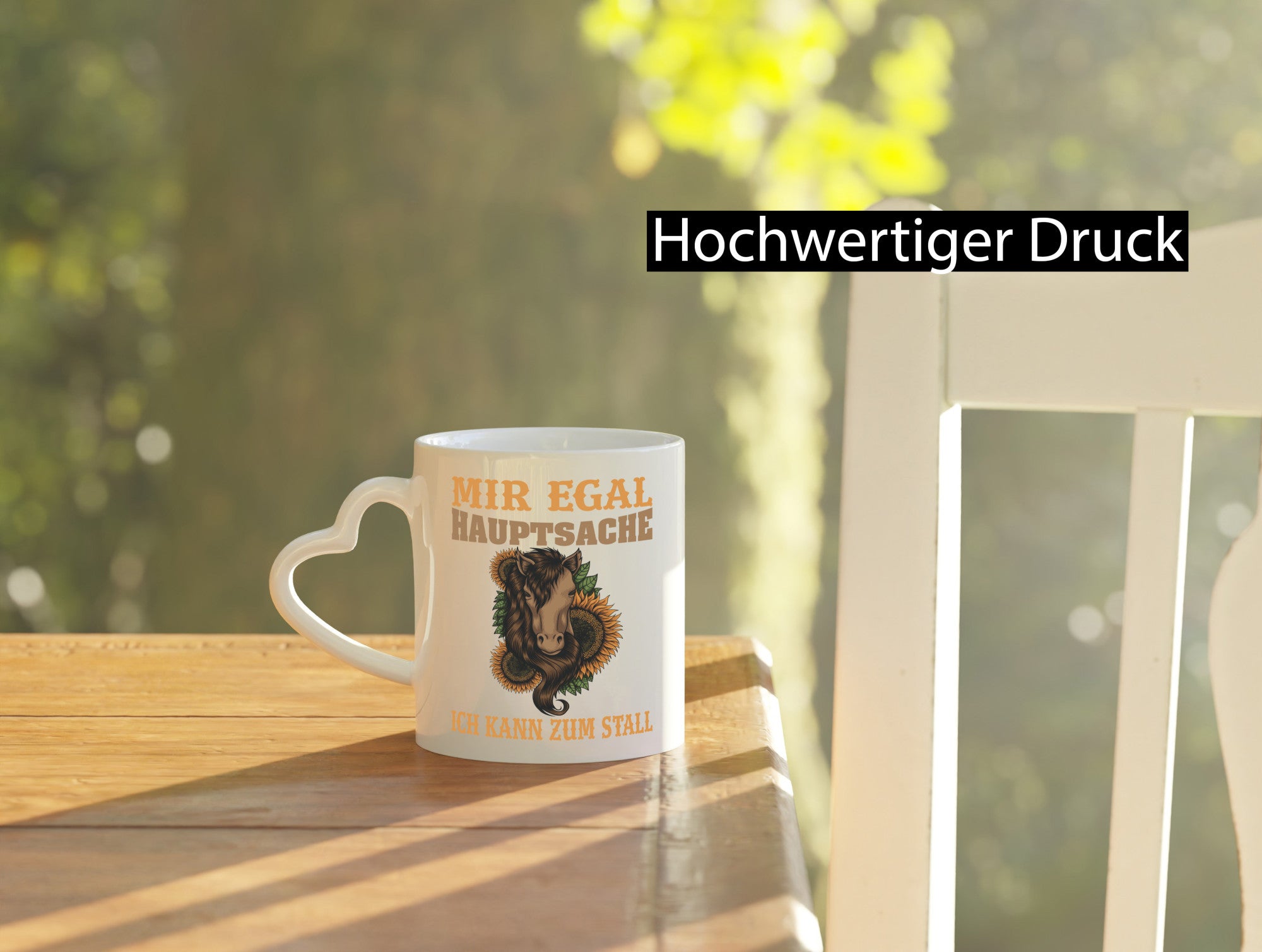 Hauptsache zum Stall | Reiterin Tasse Pferd Reiten Humor Geschenkidee