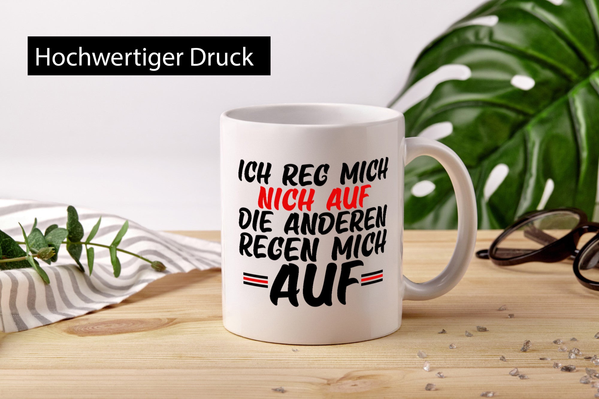 Ich rege mich nicht auf | Lustiger Spruch Kollegen Humor Geschenk Arbeit Büro