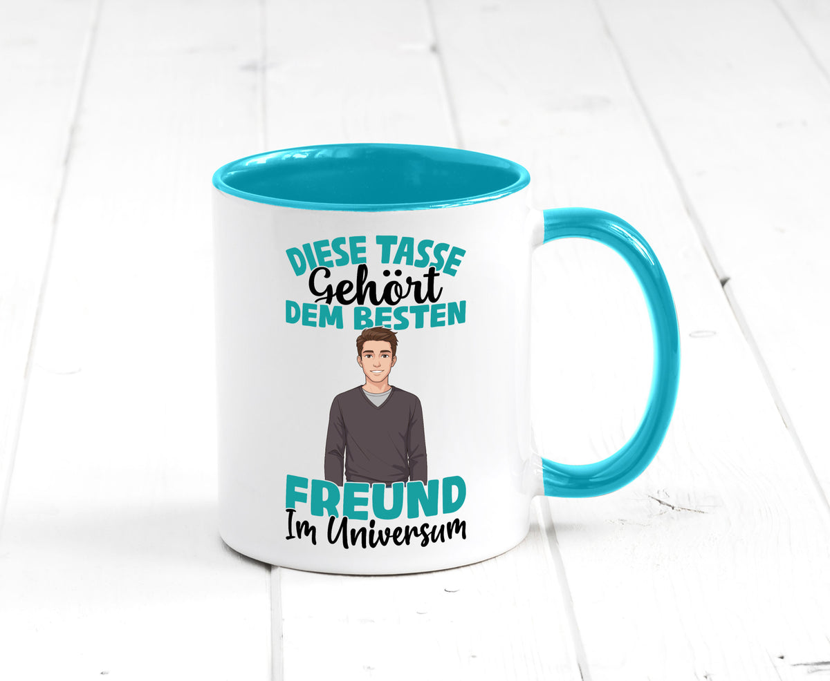 Im Universum: Freund | Beziehung Partner Liebe Geschenk Humor Geschenkidee Tasse