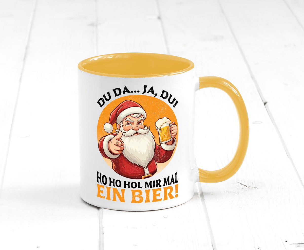 Hol mir mal ein Bier | Ugly Christmas Santa lustig Humor Geschenkidee Geschenk Tasse