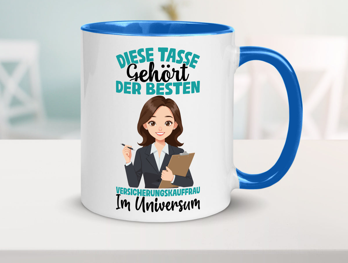Im Universum: Versicherungskauffrau | Kauffrau lustig Humor Geschenkidee Tasse