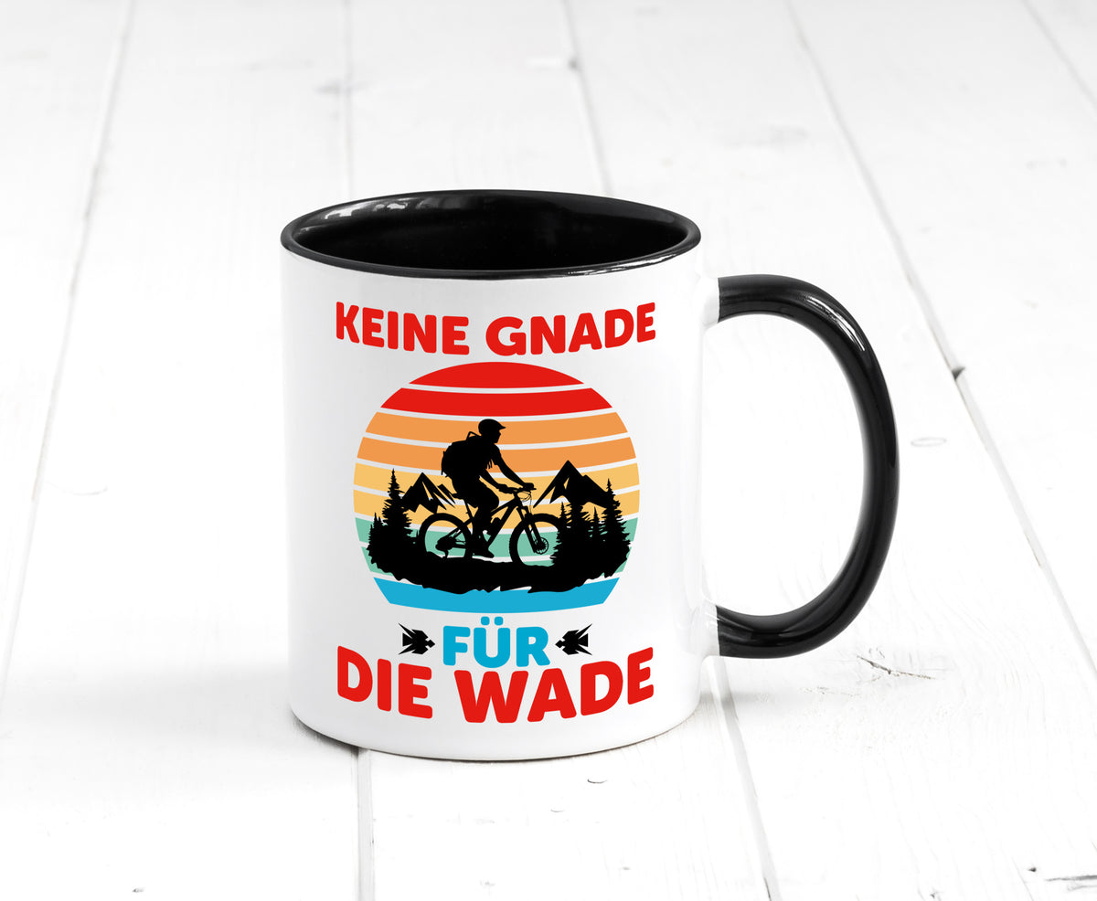 Keine Knade für die Wade | BMX Renrad Biker v2 lustig Humor Geschenkidee Tasse