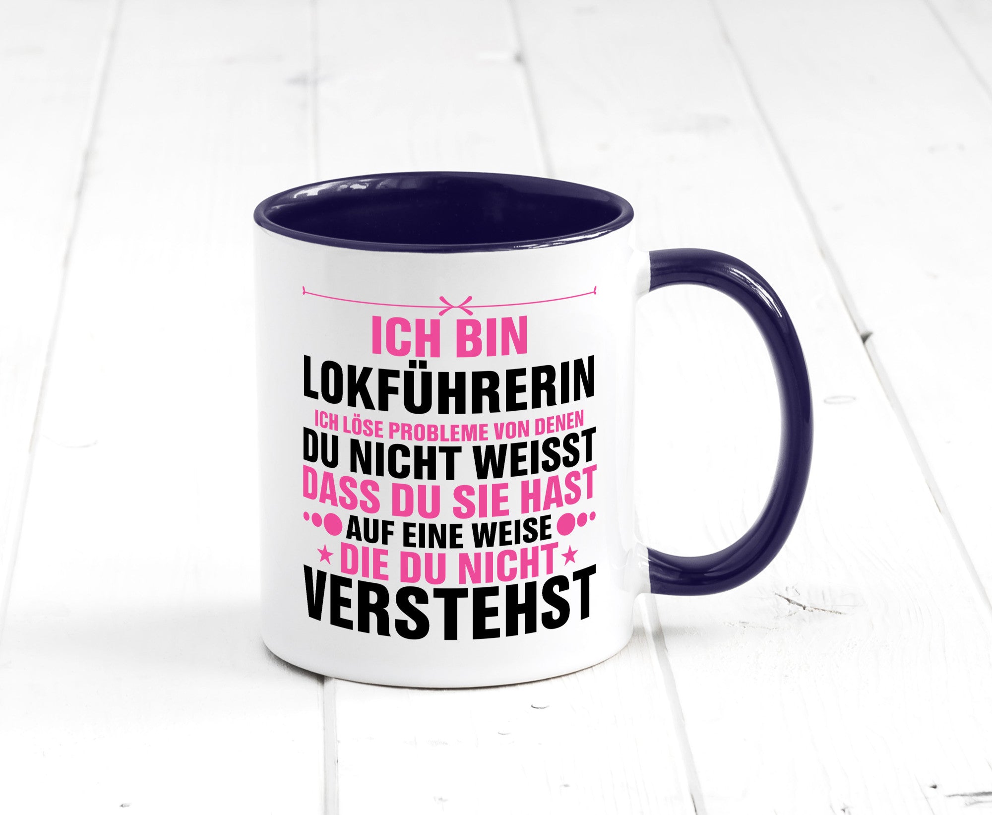 Löse Probleme: Lokführerin | Zug Beruf v2 Humor Arbeit Kollegen Büro