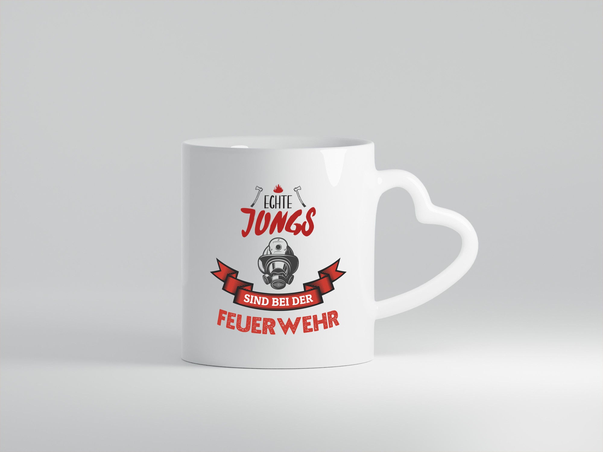 Echte Jungs sind bei der Feuerwehr | Feuerwehrmann lustiger Spruch Geschenk
