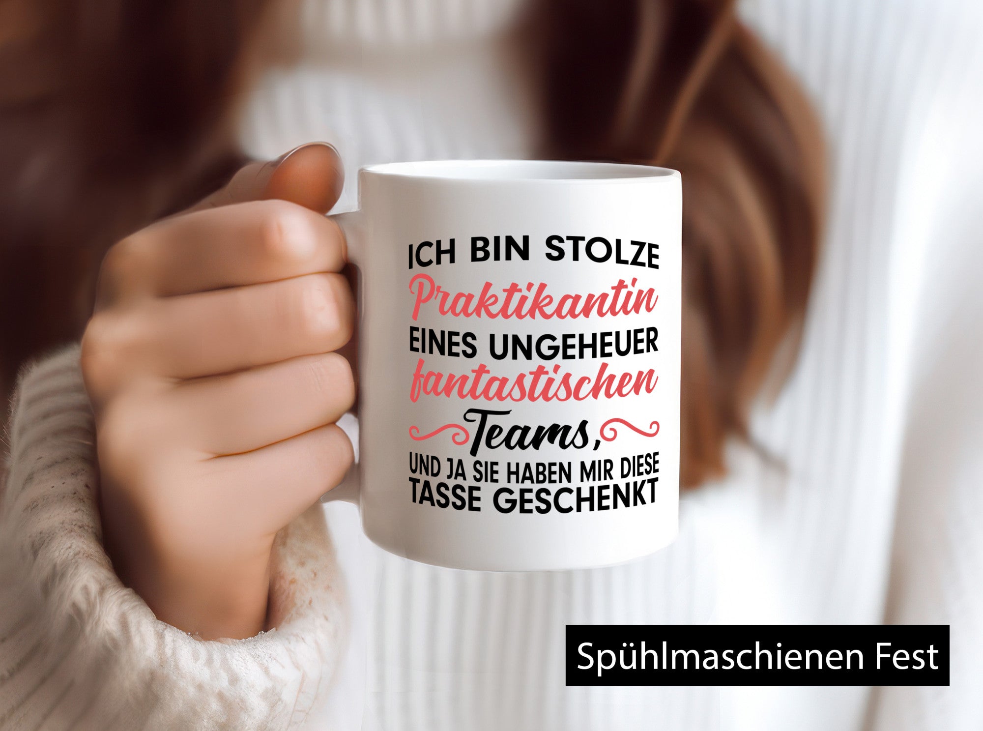Stolze Praktikantin | Arbeitswelt Tasse Praktikum Geschenk Arbeit Kollegen Büro