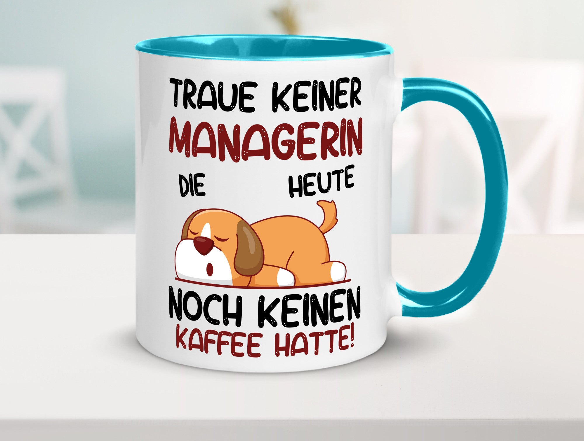Traue keiner Managerin | Management lustiger Spruch Geschenk Humor Geschenkidee