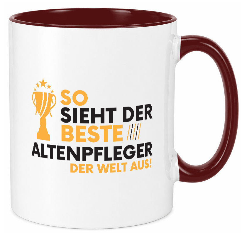 Der Weltbeste Altenpfleger | Pflegepersonal Altenheim lustig Humor Geschenkidee Tasse