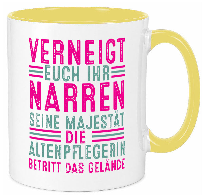 Verneigt euch: Altenpflegerin | Pflegepersonal Pflege lustig Humor Geschenkidee