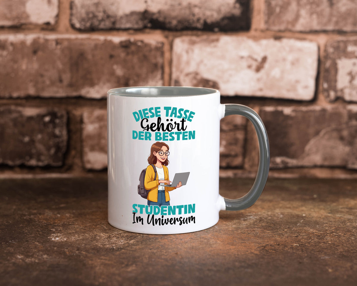 Im Universum: Studentin | Uni Studium Universität Geschenk Humor Geschenkidee Tasse