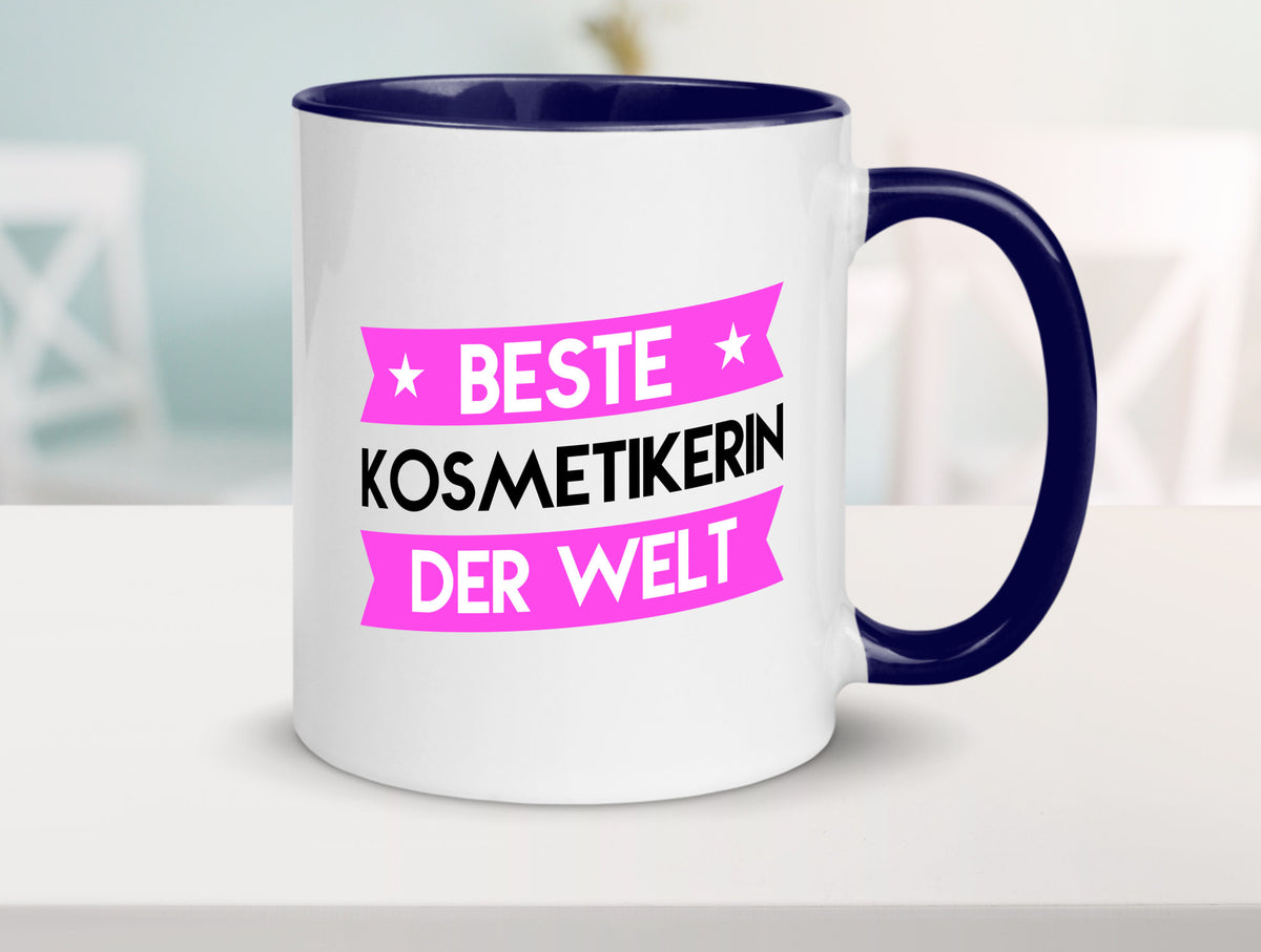 Beste Kosmetikerin | Kosmetik Stylistin Visagistin Geschenkidee Humor Tasse