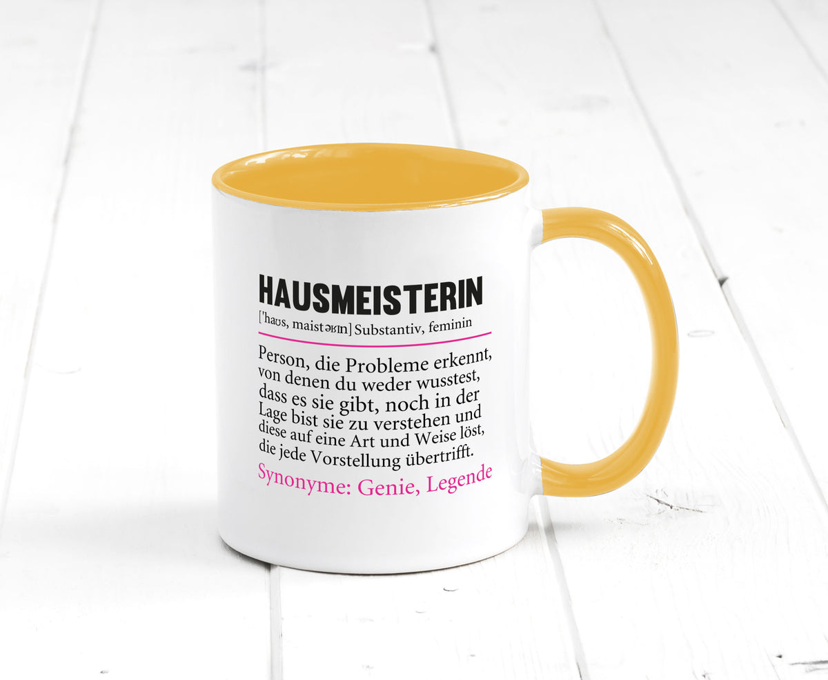 Hausmeisterin | Hauswart Beruf Spruch Humor Geschenkidee Arbeit Kollegen Büro Tasse