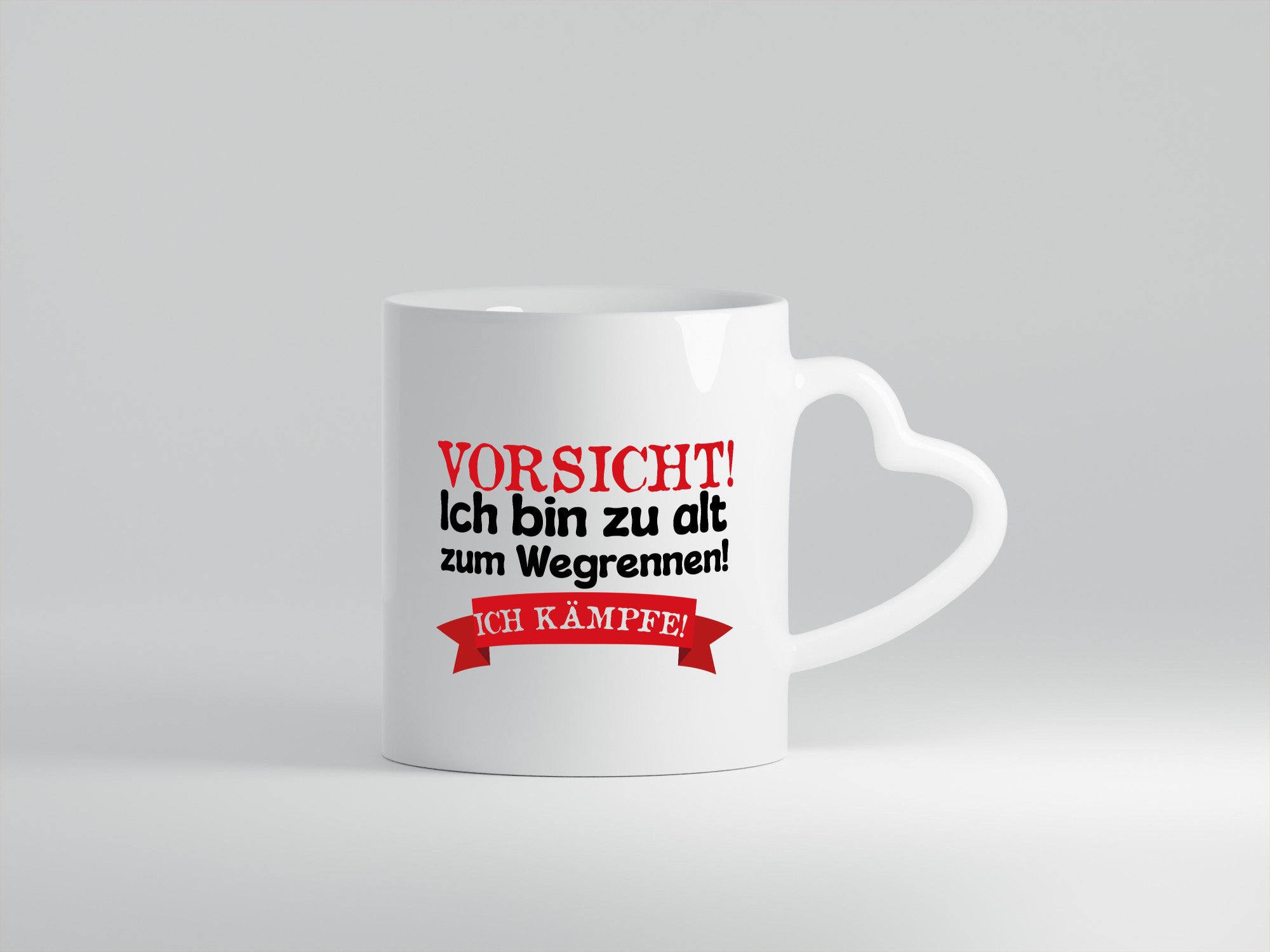 Bin zu alt zum wegrennen ich kämpfe | Alter Mann lustiger Spruch Geschenk Humor