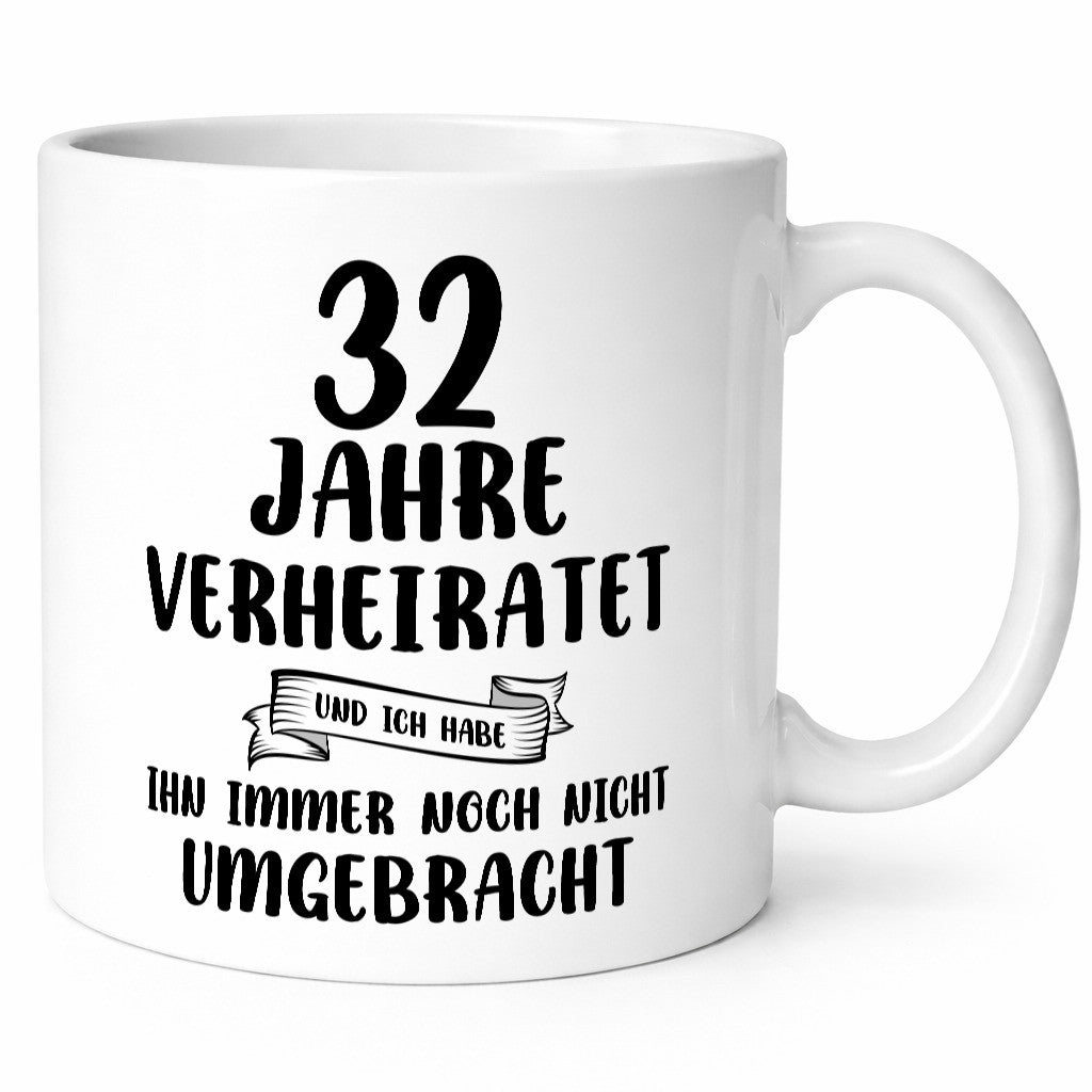 32 Jahre Verheiratet, immer noch am Leben! Geschenk Humor Geschenkidee lustiger