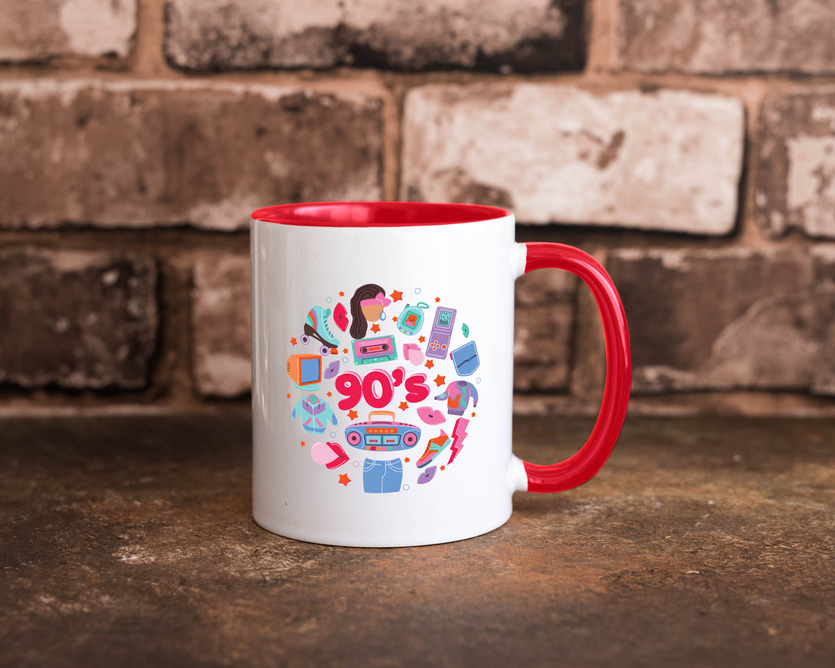 90er Jahre | Alte Zeit Nostalgie Humor Geschenkidee Tasse