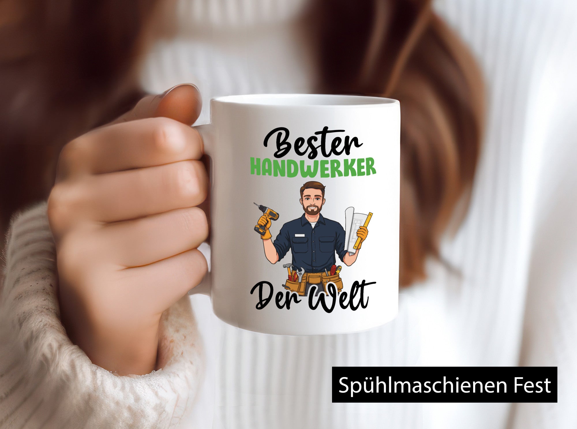 Bester Handwerker |Handwerk v2 Geschenk Humor Geschenkidee lustiger Spruch Tasse