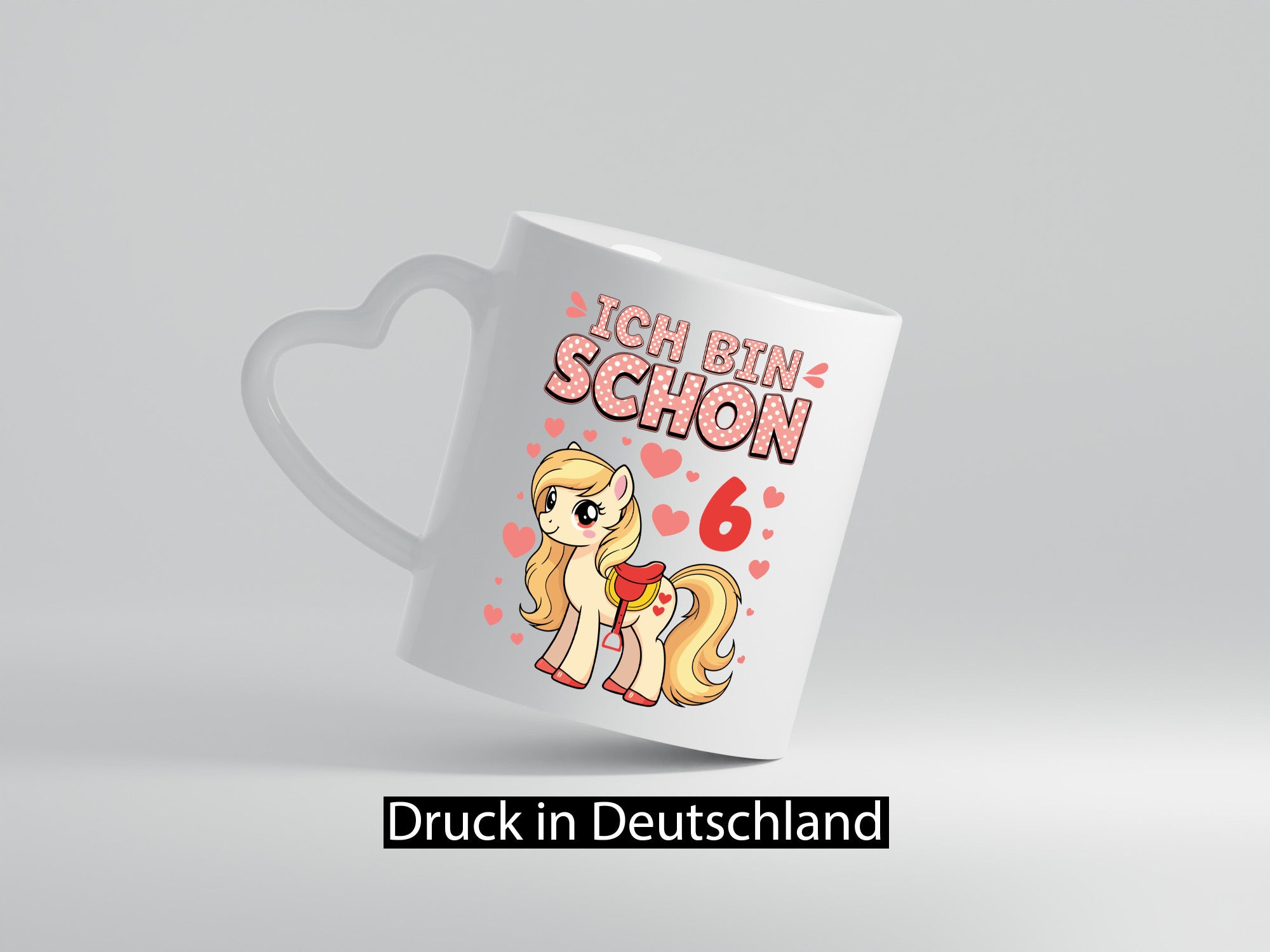 6. Geburtstag | 6 Jahre Mädchen Reiten Pony Geschenkidee Humor Tasse
