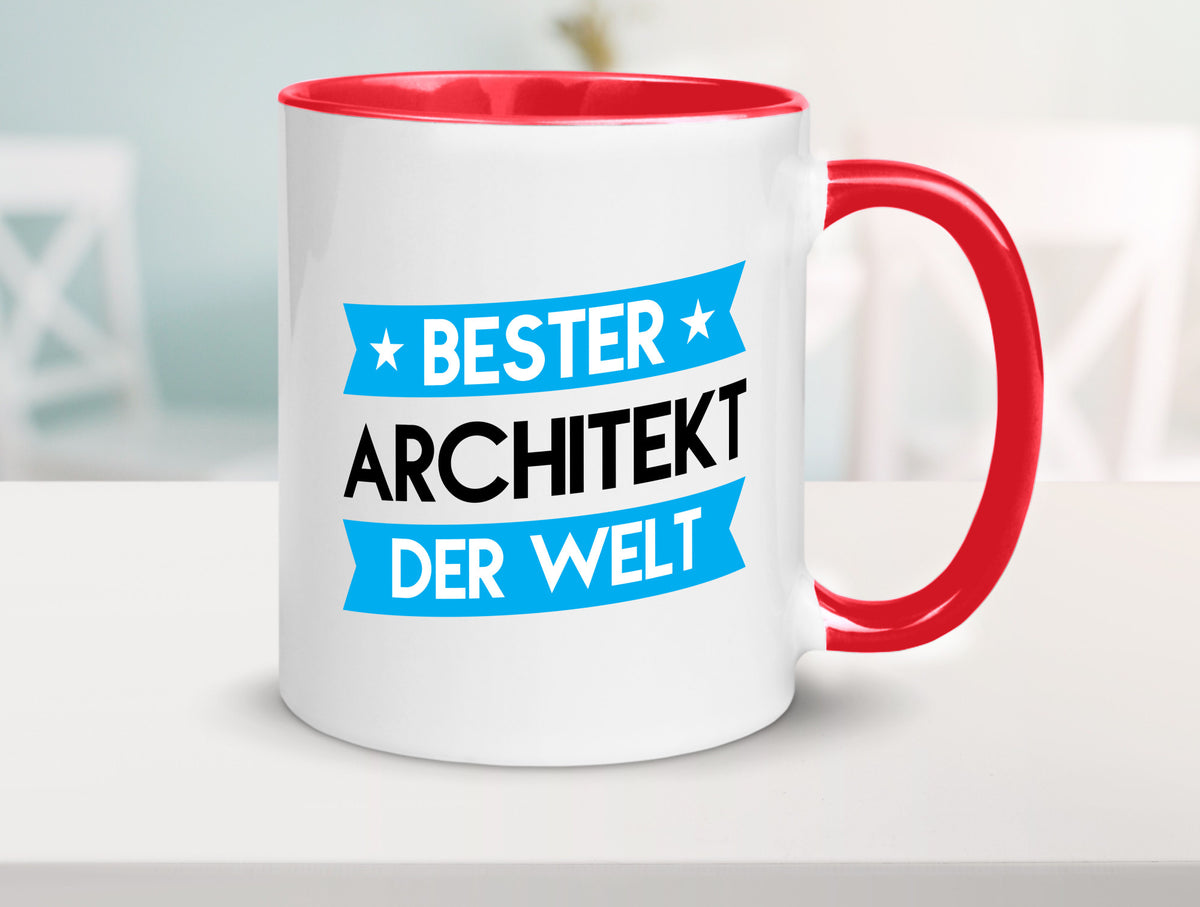 Bester Architekt | Architektur Büro Geschenk Arbeit Kollegen lustiger Spruch Tasse